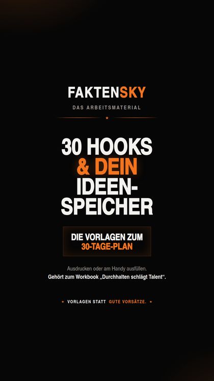 Cover Arbeitsmaterial 30 Hooks und Ideenspeicher
